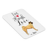 Live Laugh Love an Akita Magneet (Rechterzijde)