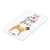 Live Laugh Love an Akita Magneet (Linkerzijde)
