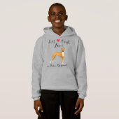 Live Laugh Love an Italy Greyhound Hoodie (Voorkant volledig)