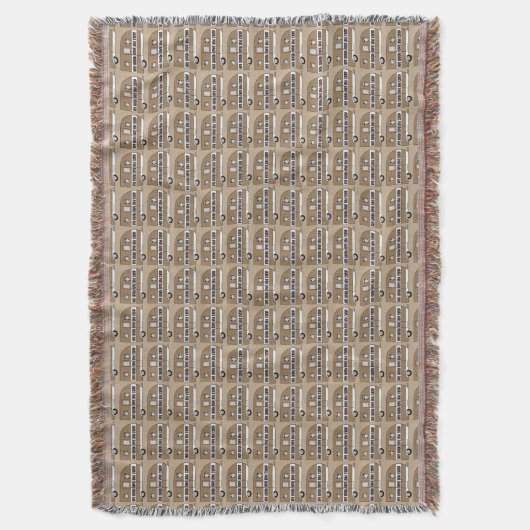 "Live, Laugh, Love and Camp" Deken (Voorkant Verticaal)