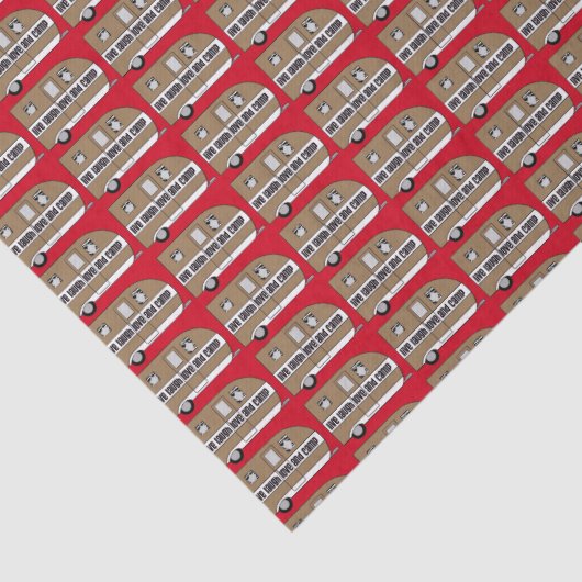 "Live, Laugh, Love and Camp" Tissuepapier (Detail)