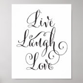 Live, Laugh, Love art print (Voorkant)