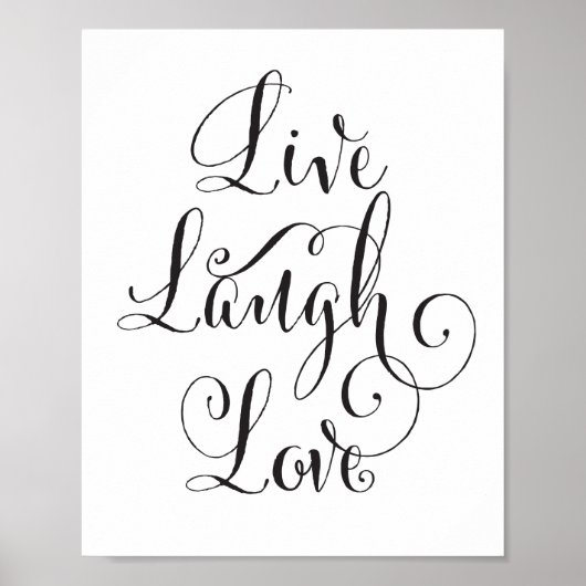 Live, Laugh, Love art print (Voorkant)