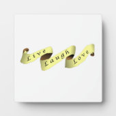 Live Laugh Love Banner Fotoplaat (Voorkant)