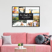 Live Laugh Love Black Photo Collage Canvas Afdruk (Insitu (Woonkamer))
