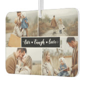 Live Laugh Love Black Photo Collage Luchtverfrisser (Links)