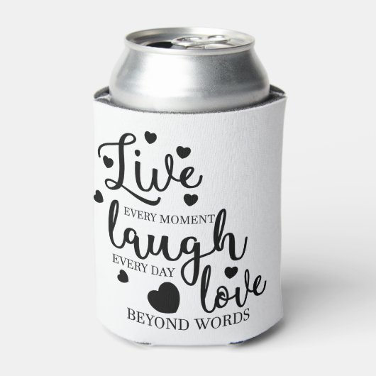 Live Laugh Love Blikjeskoeler (Blikje Voorkant)