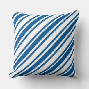 Live Laugh Love Blue/Black White Stripe Pillow Kussen