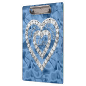 Live Laugh Love Blue Diamond Hearts Cliboard Klembord (Links)