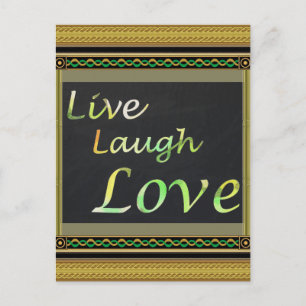 Live Laugh Love Briefkaart