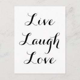 Live - Laugh - Love Briefkaart