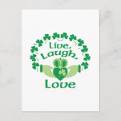 Live Laugh Love Briefkaart (Voorkant)