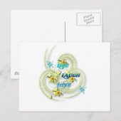 Live, Laugh, Love Briefkaart (Voorkant / Achterkant)