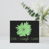 Live Laugh Love Briefkaart (Staand voorkant)
