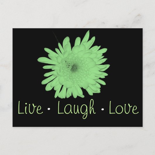 Live Laugh Love Briefkaart (Voorkant)