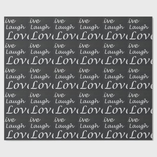 Live Laugh Love Cadeaupapier (Vlak)