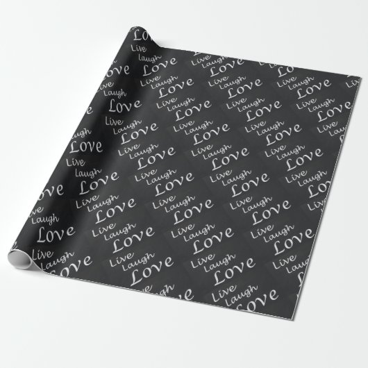 Live Laugh Love Cadeaupapier (Uitgerold)