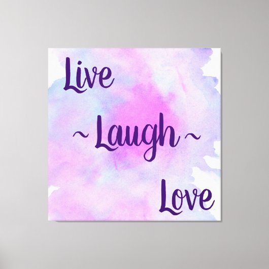 Live Laugh Love Canvas Afdruk (Voorkant)