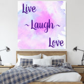 Live Laugh Love Canvas Afdruk (Insitu (Slaapkamer))