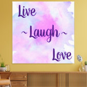 Live Laugh Love Canvas Afdruk (Insitu (Woonkamer))