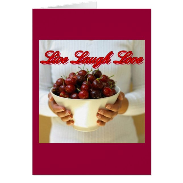 Live Laugh Love Card (Voorkant)