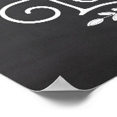 Live Laugh Love Chalkboard Style Art Poster (Hoek)