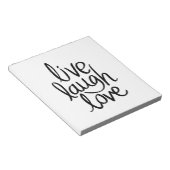 Live Laugh Love – Classic Inspirational Typography Notitieblok (Schuin)