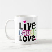 Live Laugh Love Coffee Mok (Links)