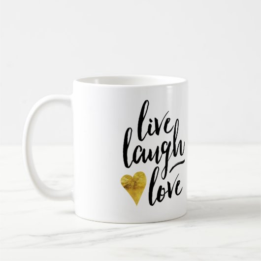 Live Laugh Love Coffee Mok (Links)