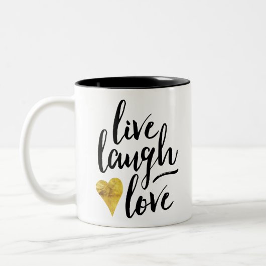Live Laugh Love Coffee Mok (Links)