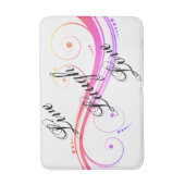 Live Laugh Love Colorful Swirls Bath Mat (Voorkant Verticaal)