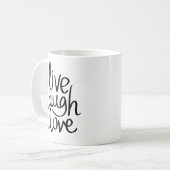 Live Laugh Love Cup Koffiemok (Voorkant links)