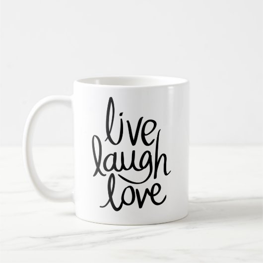 Live Laugh Love Cup Koffiemok (Links)