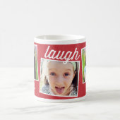 Live Laugh Love Custom Photo Mok (Center)