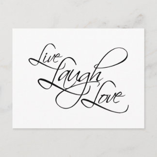Live Laugh Love Customize Product Briefkaart
