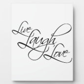 Live Laugh Love Customize Product Fotoplaat (Voorkant)
