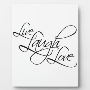 Live Laugh Love Customize Product Fotoplaat