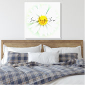 Live Laugh Love Daisy Canvas Afdruk (Insitu (Slaapkamer))