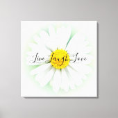 Live Laugh Love Daisy Canvas Afdruk (Voorkant)
