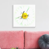 Live Laugh Love Daisy Canvas Afdruk (Insitu (Woonkamer))