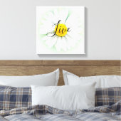 Live Laugh Love Daisy Canvas Afdruk (Insitu (Slaapkamer))