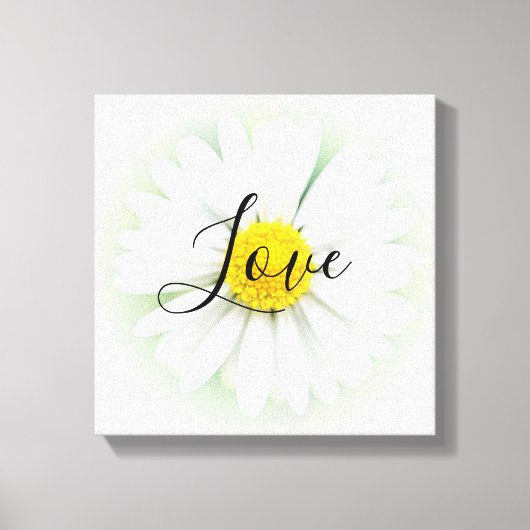 Live Laugh Love Daisy Canvas Afdruk (Voorkant)