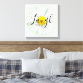 Live Laugh Love Daisy Canvas Afdruk (Insitu (Slaapkamer))