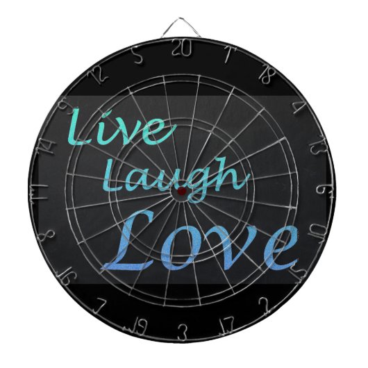 Live Laugh Love Dartbord (Voorkant)