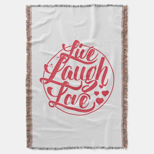 Live Laugh Love Deken (Voorkant Verticaal)