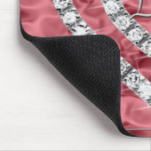 Live Laugh Love Diamond Heart Red Muismat (Hoek)