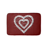 Live Laugh Love Diamond Hearts Badmat (Voorkant)