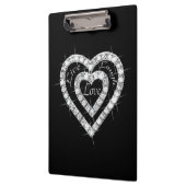 Live Laugh Love Diamond Hearts Clipboard Klembord (Links)