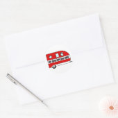 Live, Laugh, Love en Camp Ronde Sticker (Envelop)