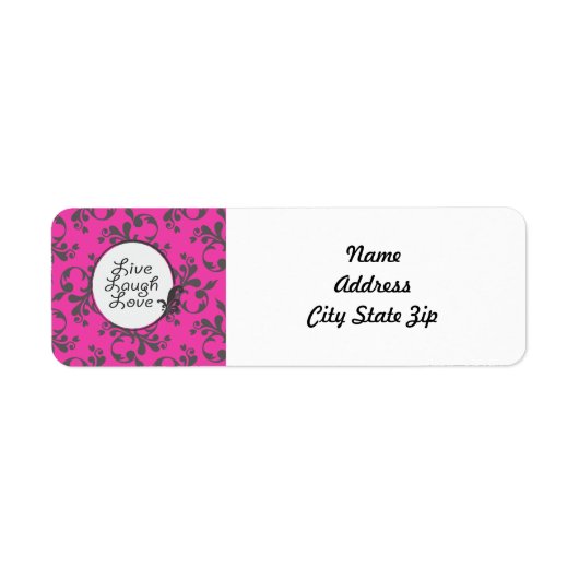 Live Laugh Love Etiket (Voorkant)